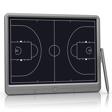 eboard Electronic Basketball Coaching Board LCD Screen Basketball Advanced Tactical Coaching Board with Stylus Pen Basketball Marker Board for Training Equipment for Coaching and Game Planning
