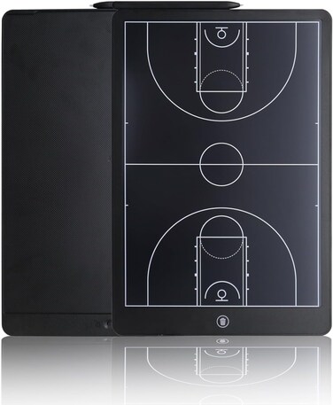 Ronoyazr Electronic Basketball Coach Board - 16 inch LCD Basketball Tactical Coaching Board with Stylus Pen for Basketball Coach Marker Training Writing Tablet