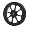 Tbest Folding Easy Wheel, Brompton Accessories, Aluminum Alloy Easywheel 82mm Widened Bearing Easy Wheel for Brompton 3sixty Folding (Black)