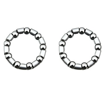 2 Coaster Hub Bearings 7/32" Ball Size x 9 Balls. Works on 3/8" axle. Set of Bearing. Pair of Bearings. for Bicycle Wheels, lowrider Bikes, Beach Cruiser, Chopper, limos, Stretch Bicycles.