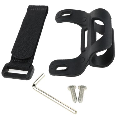 Lovelysp Cycling Pump Holder Kit Mini Bike Pump Bracket Bike Pump Fixed Clip Bracket with Mounting Screws- 1Set