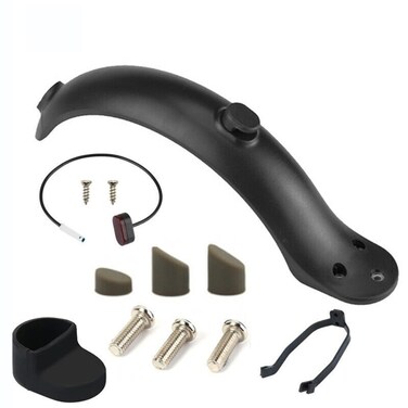 LGEGE Rear Mudguard Set Compatible with Xiaomi M365 Pro 1S Electric Scooter, Mudguard with Lamp Replacement Kits Repair Accessories for Scooter
