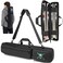 XINTREY Pool Cue Case 4x4 Pool Stick Case with Multiple Pockets Waterproof soft Billiard Cue Bag with Shoulder Strap for Men &amp; Women