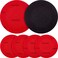 Maitys Bowling Sanding Pads Resurfacing Polishing Kit Bowling Ball Cleaning Kit, 6 Pieces (Red,500, 1000, 2000 Grit)