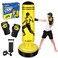 BLAZPATH Inflatable Punching Bag with Gloves Toy Set for Kids Toddler 3-8, Tall 66 Inch Blow Up Boxing Bag with Gloves Toy Set - Boys Girls Body Exercise/Karate Taekwondo Training/Pressure Relieving