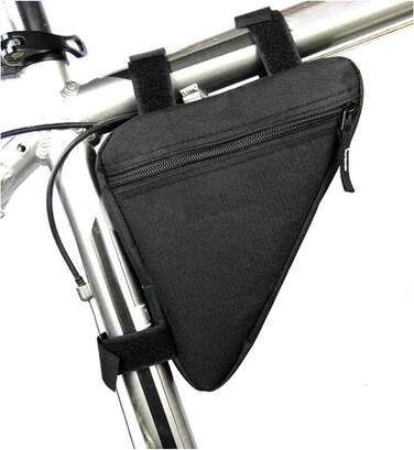 YuanYouTong Bike Bag, Bicycle Frame Storage Bag, Bike Triangle Pouch, Bike Saddle Bag, Bike Top Tube Bag, Bike Seat Bag, Mountain Bike Accessories Pack for Phone, Wallet, Keys