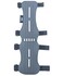 Hunt &amp; Seek Fabric Archery Arm Guard 4 Hook-and-Loop Adjustable Straps Hunting Arm Guard Forearm Wrist Protector Archery Bracer Adult Unisex - Gray