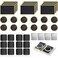 40 Pieces Bicycle Tire Repair Kit Includes 36 Pieces Glueless Bike Tube Patches Self Adhesive Bicycle Tire Patches Included Round Square Rectangle and 4 Pieces Metal Rasps for Road Mountain Bikes