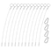 12 Pcs Lanyard Safety Rope,YuCool 2mm 316 Stainless Steel Rope with 4 Pcs Hoist Buckle for Preventing Loss and Hanging Modern Lights