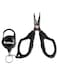 Pullther fishing Stainless Steel Fishing Pliers,Fishing Pliers,Teflon Coating,Fishing Pliers Hook Remover,Fish Pliers with Retractor,Fishing Pliers Braided Line,Fishing Tools for Saltwater Freshwater.