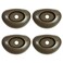 Pack of 4 Leg End Caps Footings Compatible with Power Steel Deluxe， Compatible with Coleman Swim Vista Pools