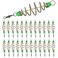 UperUper 25PCS Fishing Feeder Bait Cage, Olive Shape Spring Fishing Bait Cage Holder with Pendant Bead