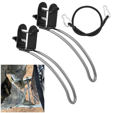Metal Climbing Tree Stand Accessories, Rustproof Treestands Rapid Climb Stirrups with Elastic Cable Adjustable Self Climber Hunting Tree Stand Replacement Accessories for 1&#39;&#39; Square Tube Bracket