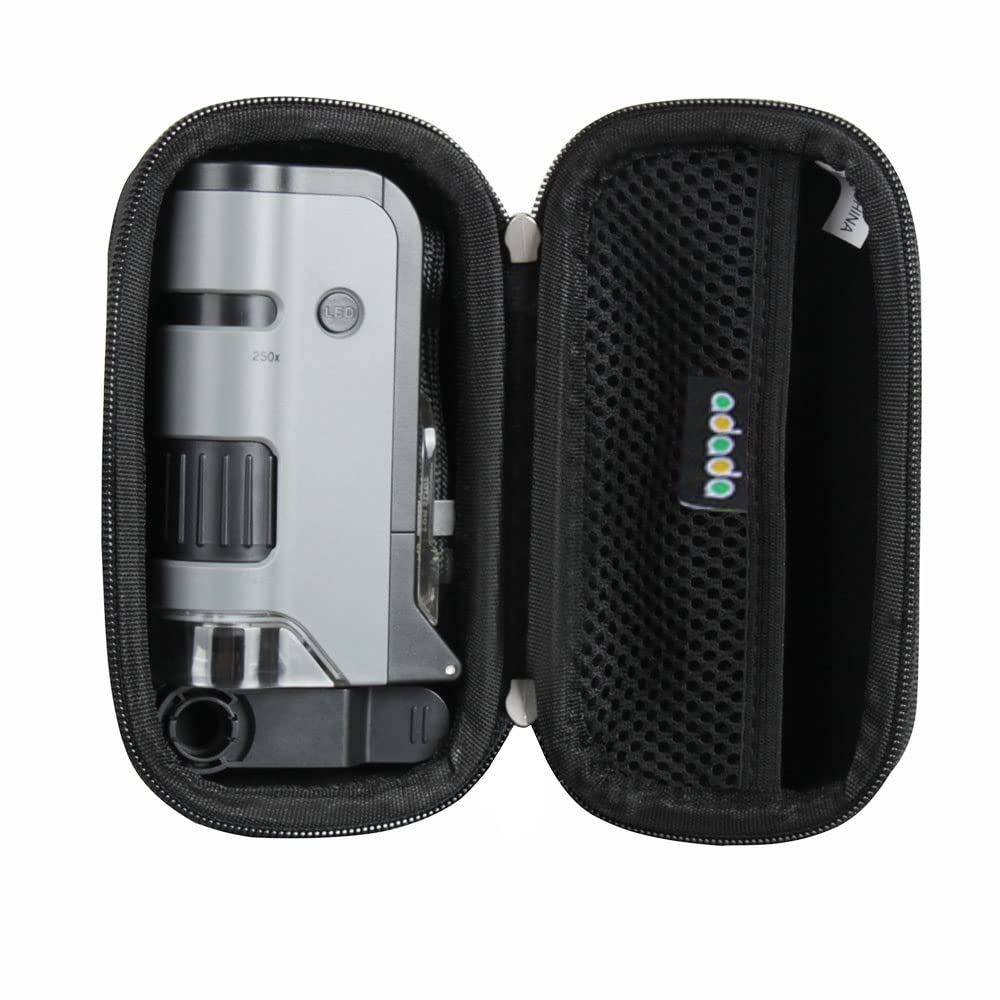أدادا Adada Hard Travel Case For Carson Microflip 100x-250x Led Uv Lighted Pocket Microscope