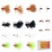 Ansnbo 18 pcs Fly Fishing Flies Kit, Hand Tied Wet Woolly Bugger Fishing Fly Assortment for Trout Fly Fishing Lures Fishing Flys