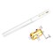 Pwshymi Pen Fishing Rod Reel Combo Set Portable Mini Pocket Collapsible Fishing Pole with Reel Wheel for Saltwater Freshwater Fishing Pole and Reel Combo(Silver) Ca?as de pescar