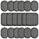LEKEONE Replacement Gel Pads for All Abdominal Belts, 6 Sets (18 Gel Pads) Black