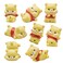 Pinenjoy 8Pcs Mini Cartoon Bear Figurines 1inch Miniature Resin Baby Bear Figures Cute Cake Toppers for DIY Crafts Dollhouse Fairy Garden Micro Landscape Decor