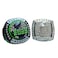 Legacy Rings Set of two 2023 Fantasy Football Championship trophy ring   Silver Tone, and Neon Green and Black   Mixed Size