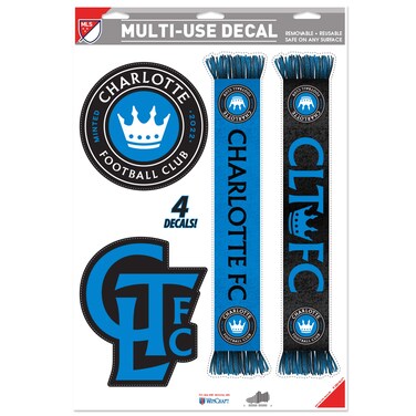Premiership Soccer Charlotte FC   Set of 4 Licensed Decals   The Poster Alternative