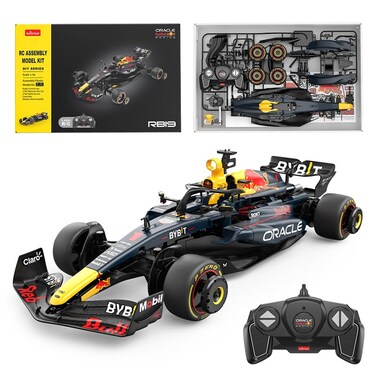 RASTAR 92600 1/16 Red Bull RB19 F1 RC Car Building Kits - Officially Licensed Oracle RedBull Formula 1 RB19 Remote Control Car, F1 Model Car Kits to Build, Play and Display - Ideal Gift