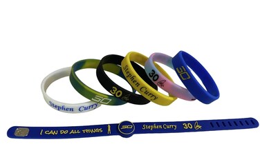 7 pcs Stephen Curry #30 Basketball Silicone Wristband - Adjustable Sports Band for Fans - Ideal Fan Gift and Training Accessory