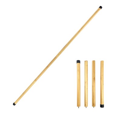 5.2 FT Portable Yoga Stick Natural Bamboo Posture Corrector Stick Stretch Stick Bamboo Yoga Bar for Gym, Office, Home or Fitness Room