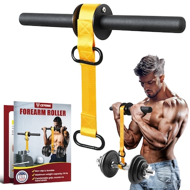 CEYOME Forearm Strengthener and Forearm Exerciser - 43.3 in or 51.2 in Wrist Roller, Wrist Strengthener with Durable Non-Slip Handle, Forearm Blaster, Ideal for Hand, Wrist, Forearm Strength Training
