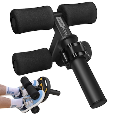 AmazeFan Tib Bar, Tibialis Trainer Leg Workout, Knees Over Toes Tibia Dorsi Calf Machine for Strength Training Calves/Shins/Ankles and Ripping Lower Leg Muscles, Fit 2" Weight Plates and All Shoe Size