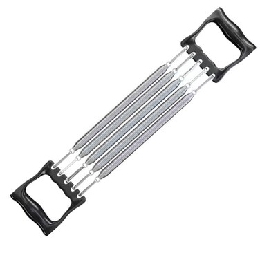 5-Level Adjustable Chest Expander up to 66 lbs   Fitness Equipment for Home Gym Steel Buckle &amp; Electroplated Springs   Workout Equipment for Grip, Arm, Chest, Back Training