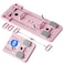 Zojio Pilates Board, Pilates Reformer Set, Multi-Purpose Foldable Pilates Reformer Board for Home, 5 in1 Pilates Sliding Board, Pilates Equipment with Timer (Pink)