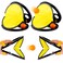 Toss and Catch Ball Set, 2pcs Nylon Cloth and Plastic Ball Claws &amp; 4pcs Plastic Balls Squap Catch Ball Outdoor Toy Easy to Carry Outdoor Games for Kids Outdoor Yard Games Beach