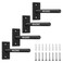 MIUONO Weight Plate Rack, Wall Mount Weight Plate Holder for 1" Plates, 4 Pack Weight Storage Racks Home Gym Organizer