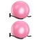 HZSSLKM Metal Exercise Ball Holder Wall Mount(Set of 2),Black Yoga Ball Stand Holder,Stability Ball Holder for Yoga Balls in Home Gym or Studio