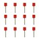 DGZZI 12PCS 66mm/2.59inch Archery Target Nail Archery Hunting Target Nail Pin Outdoor Sport Fastening Tool for Paper Hay EVA Foam Target