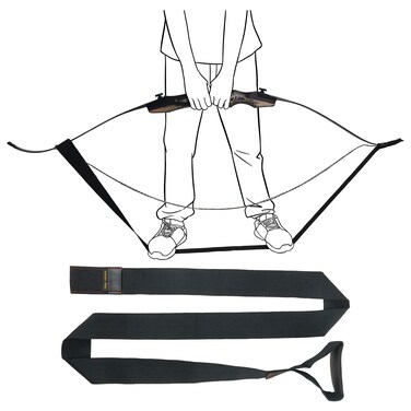 LONGBOWMAKER Premium Polyester Bow Stringer Tool - Effortless, Safe, and Quick Stringing for Traditional Recurve Bow - Must-Have Accessory