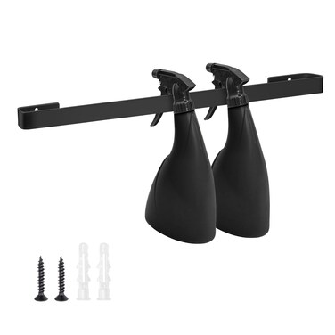 Spray Bottle Holder 14 Inches Slim Stainless-Steel Wall Mount Hanger for Spray Bottle