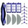 Replacement Spare Parts for Eufy RoboVac X8 / X8 Hybrid Robot Vacuum 1 Main Brush 6 Side Brush 3 Filter 3 Mop Pad Accessories (13 Pack)