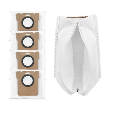 Funway Design 5 Pack Reusable Zipper Vacuum Bag/Dust Bag for Dreame L10s Ultra / L20 Ultra / X20 Pro / X20 Pro Plus / S10 Pro/Xiaomi Robot Vacuum X10+ / X10 / Omni, 3L Large Capacity