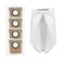 Funway Design 5 Pack Reusable Zipper Vacuum Bag/Dust Bag for Dreame L10s Ultra / L20 Ultra / X20 Pro / X20 Pro Plus / S10 Pro/Xiaomi Robot Vacuum X10+ / X10 / Omni, 3L Large Capacity