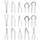 Pyrography Tips Replacement Carving Heating Wire Tips 45 Pcs for Wood Burning Machine