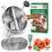 Stainless Steel Food Mill With 3 Milling Discs,Ergonomic design Rotary hand crank,Wood Grain Handle Food Mills For Tomato Sauce,Potatoes,Jams,canning,Dishwasher Safe,With Multifunctional Spoon,Blue MW