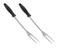OFXDD Big Stainless Steel Steak Carving Fork - Pack of 2 - Long Heavy Duty Meat Turning Forks Cooking Utensil for BBQ