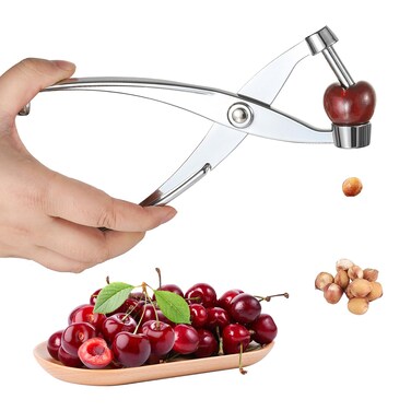 Cherry Pitter Cherry Picker Easy to use,Heavy Duty Cherry Tool all metal construction, easy to clean, for pitting cherries, olives, kitchen tool