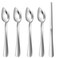 Hiware 4-piece Grapefruit Spoons and Grapefruit Knife, 18/8 Stainless Steel