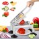 Newhai Commercial Tomato Slicer 0.4&rdquo;/10mm Thickness Manual Tomato Cucumber Onion Ham Egg Cutter Heavy Duty Stainless Steel Slicer Tool with 4 Suction Cups for Restaurant Home Use