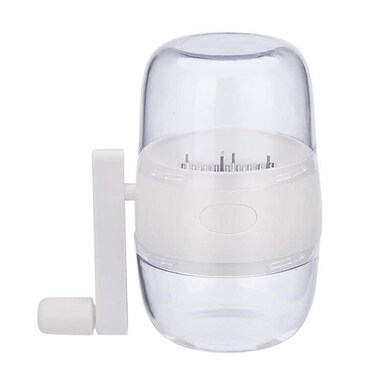 Nut Chopper Manual Nut Grinder Hand Crank For All Nuts Walnut Pecans, Hand Held Food Shredder Cutter Mincer Food Shredder Tool for Vegetables Fruits Nuts(White)