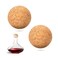 2 Pieces Decanter Stopper, Wine Cork Ball Wooden Cork Ball Stopper for Wine, 2 Inch/ 5.3 Cm Glass Decanter Cork Stopper, Decanter Carafe Bottle Replacement Ball Cork Glass Jar Decanter Ball Stopper