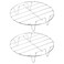 2 Pcs Round Cooking Rack 6 Inch Stainless Steel Cooling Steaming Rack Kitchen Baking Stand Steamer Plate for Air Fryer Stockpot Pressure Cooker