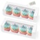 Kingrol 40 Pack White Bakery Boxes with Window, 12 x 4 x 3.5 Roll Cake Boxes, Rectangle Paper Boxes for Pastries, Desserts, Muffins, Donuts
